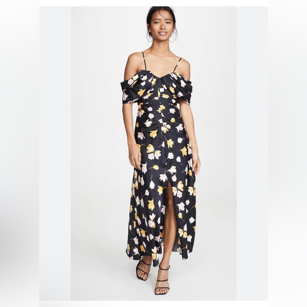 Floral Off-Shoulder Maxi Dress